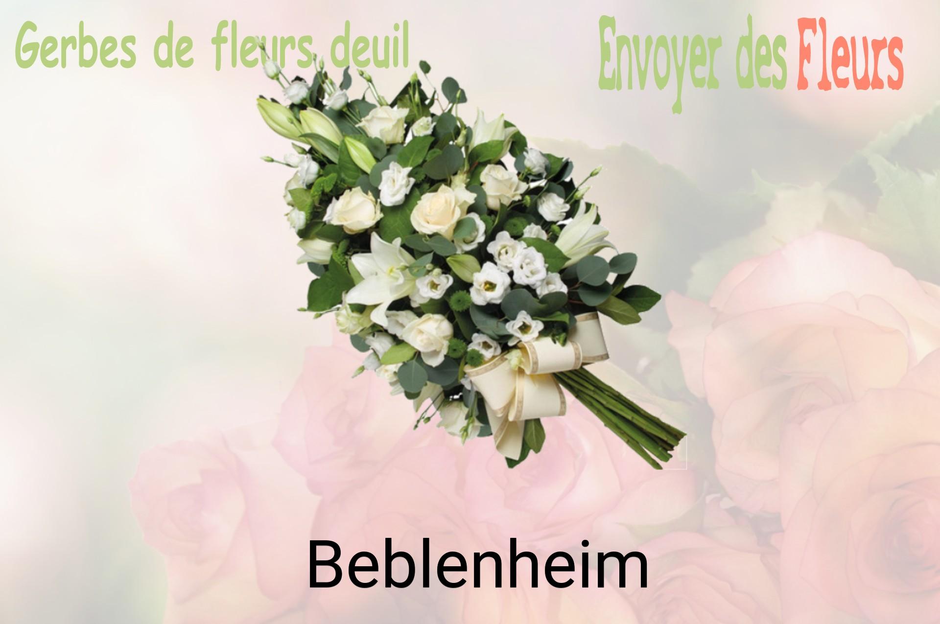 Gerbe de fleurs de deuil livrée à Beblenheim